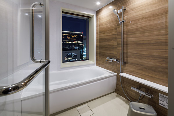 Japanese style bathroom and bathtub